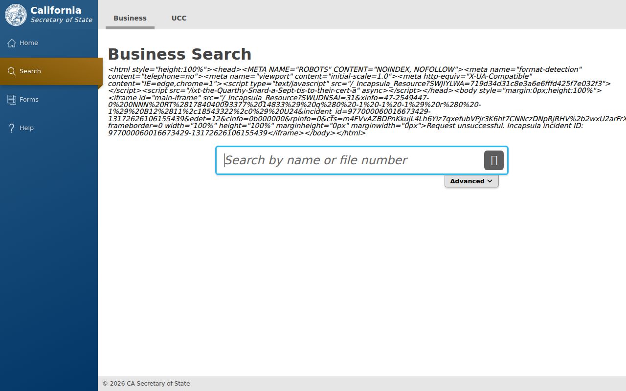 Burlingame people search California bizfile business lookup