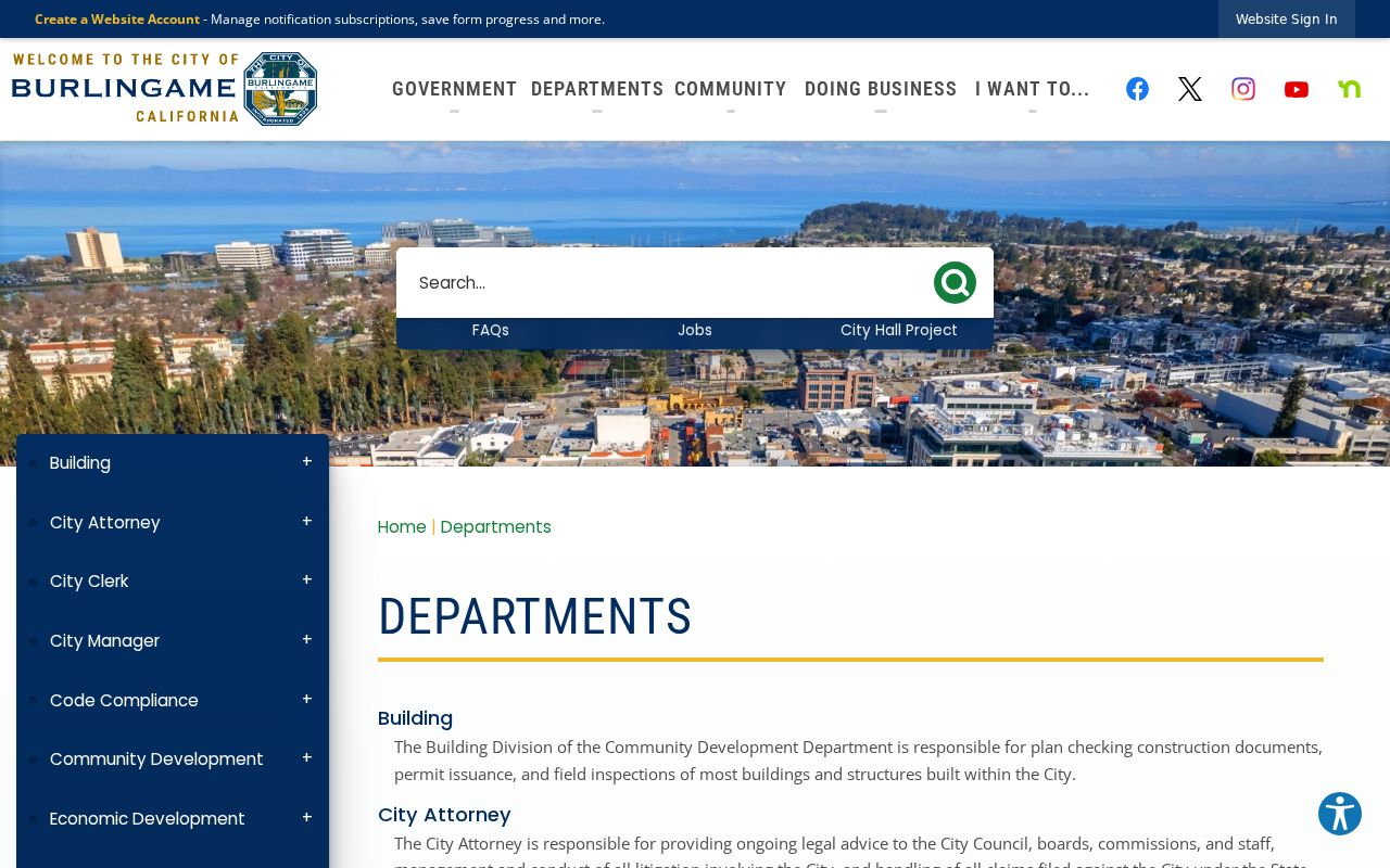 Burlingame people directories city departments directory